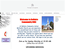 Tablet Screenshot of bellairecumc.org